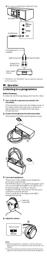 Preview for 6 page of Sony MDR-RF4000K User Manual