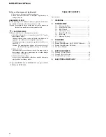 Preview for 2 page of Sony MDR-RF5000 Service Manual