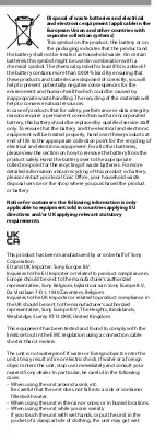 Preview for 3 page of Sony MDR-RF855RK User Manual