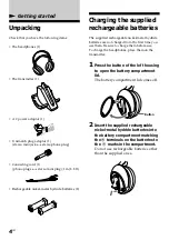 Предварительный просмотр 4 страницы Sony MDR-RF920RK Operating Instructions Manual