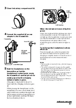 Предварительный просмотр 5 страницы Sony MDR-RF920RK Operating Instructions Manual