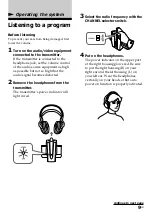 Предварительный просмотр 9 страницы Sony MDR-RF920RK Operating Instructions Manual