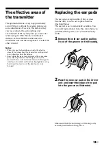 Предварительный просмотр 11 страницы Sony MDR-RF920RK Operating Instructions Manual