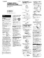 Sony MDR-RF925RK Operating Instructions preview