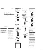 Preview for 1 page of Sony MDR-RF940RK Operating Instructions