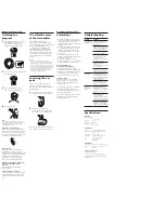 Preview for 2 page of Sony MDR-RF940RK Operating Instructions