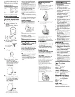 Preview for 2 page of Sony MDR-RF945RK Operating Instructions