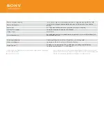 Preview for 2 page of Sony MDR-RF985RK Specifications