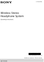 Preview for 1 page of Sony MDR-RF995RK User Manual