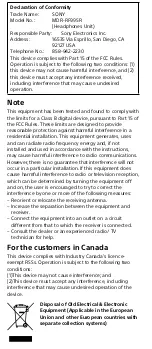 Preview for 10 page of Sony MDR-RF995RK User Manual