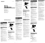 Предварительный просмотр 1 страницы Sony MDR SA3000 Operating Instructions