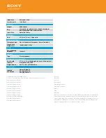 Preview for 2 page of Sony MDR-X05 Specifications