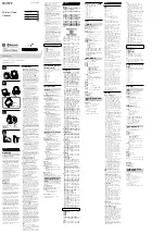 Sony MDR-XB95081 Reference Manual preview