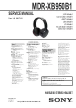 Sony MDR-XB950B1 Service Manual предпросмотр