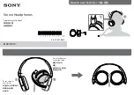 Предварительный просмотр 1 страницы Sony MDR-ZX110 Operating Instructions