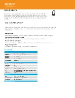 Preview for 1 page of Sony MDR-ZX300IP Specifications