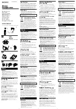 Sony MDREX90LP - MDR - Headphones Operating Instructions предпросмотр