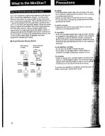 Preview for 6 page of Sony MDS-101 Operating Instructions Manual