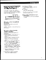 Preview for 9 page of Sony MDS-302 - Hi-fi Mini Disc Operating Instructions Manual