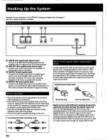 Preview for 10 page of Sony MDS-501 - Mini Disc Recorder Operating Instructions Manual