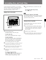 Предварительный просмотр 27 страницы Sony MDS-B5 Operation Manual