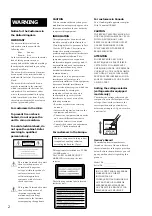 Preview for 2 page of Sony MDS-E12 Operating Instructions Manual