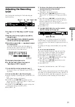 Preview for 21 page of Sony MDS-E12 Operating Instructions Manual