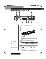 Preview for 6 page of Sony MDS-E52 Operating Instructions Manual