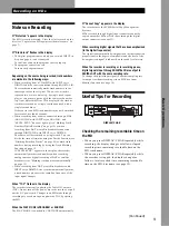 Preview for 9 page of Sony MDS-E58 Operating Instructions Manual