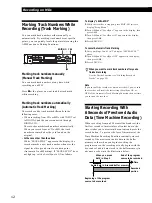 Preview for 12 page of Sony MDS-E58 Operating Instructions Manual