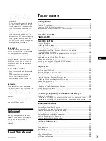 Preview for 3 page of Sony MDS-JA20ES - Minidisc Deck Operating Instructions Manual