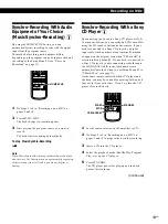 Preview for 19 page of Sony MDS-JA20ES - Minidisc Deck Operating Instructions Manual