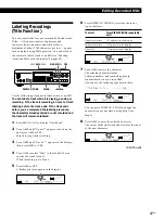 Preview for 47 page of Sony MDS-JA20ES - Minidisc Deck Operating Instructions Manual