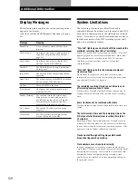 Preview for 52 page of Sony MDS-JA20ES - Minidisc Deck Operating Instructions Manual