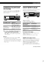 Preview for 85 page of Sony MDS-JA20ES - Minidisc Deck Operating Instructions Manual