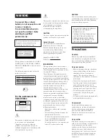 Предварительный просмотр 2 страницы Sony MDS-JA30ES - Mini Disc Recorder Operating Instructions Manual