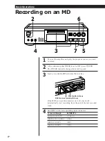 Предварительный просмотр 8 страницы Sony MDS-JA30ES - Mini Disc Recorder Operating Instructions Manual