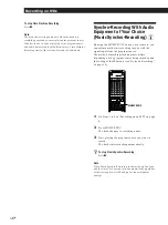 Предварительный просмотр 16 страницы Sony MDS-JA30ES - Mini Disc Recorder Operating Instructions Manual