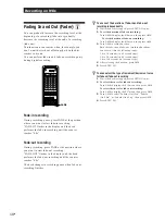 Предварительный просмотр 18 страницы Sony MDS-JA30ES - Mini Disc Recorder Operating Instructions Manual