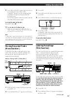 Предварительный просмотр 33 страницы Sony MDS-JA30ES - Mini Disc Recorder Operating Instructions Manual