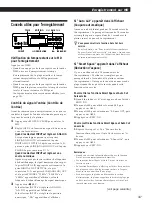 Предварительный просмотр 53 страницы Sony MDS-JA30ES - Mini Disc Recorder Operating Instructions Manual