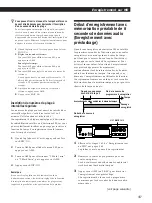 Предварительный просмотр 57 страницы Sony MDS-JA30ES - Mini Disc Recorder Operating Instructions Manual