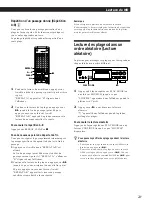 Предварительный просмотр 65 страницы Sony MDS-JA30ES - Mini Disc Recorder Operating Instructions Manual