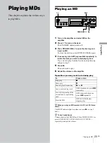 Preview for 23 page of Sony MDS-JA333ES - Md Player Operating Instructions Manual