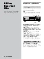 Preview for 30 page of Sony MDS-JA333ES - Md Player Operating Instructions Manual