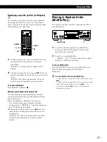 Предварительный просмотр 27 страницы Sony MDS-JB920 Operating Instructions Manual