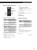 Предварительный просмотр 47 страницы Sony MDS-JB920 Operating Instructions Manual