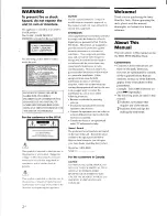 Предварительный просмотр 2 страницы Sony MDS-JB930 Operating Instructions Manual