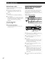 Preview for 18 page of Sony MDS-JE320  / Mode d’emploi Operating Instructions Manual