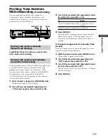 Preview for 19 page of Sony MDS-JE530 - Md Player Operating Instructions Manual